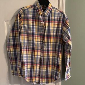 Ralph Lauren Yellow and Blue Plaid Shirt